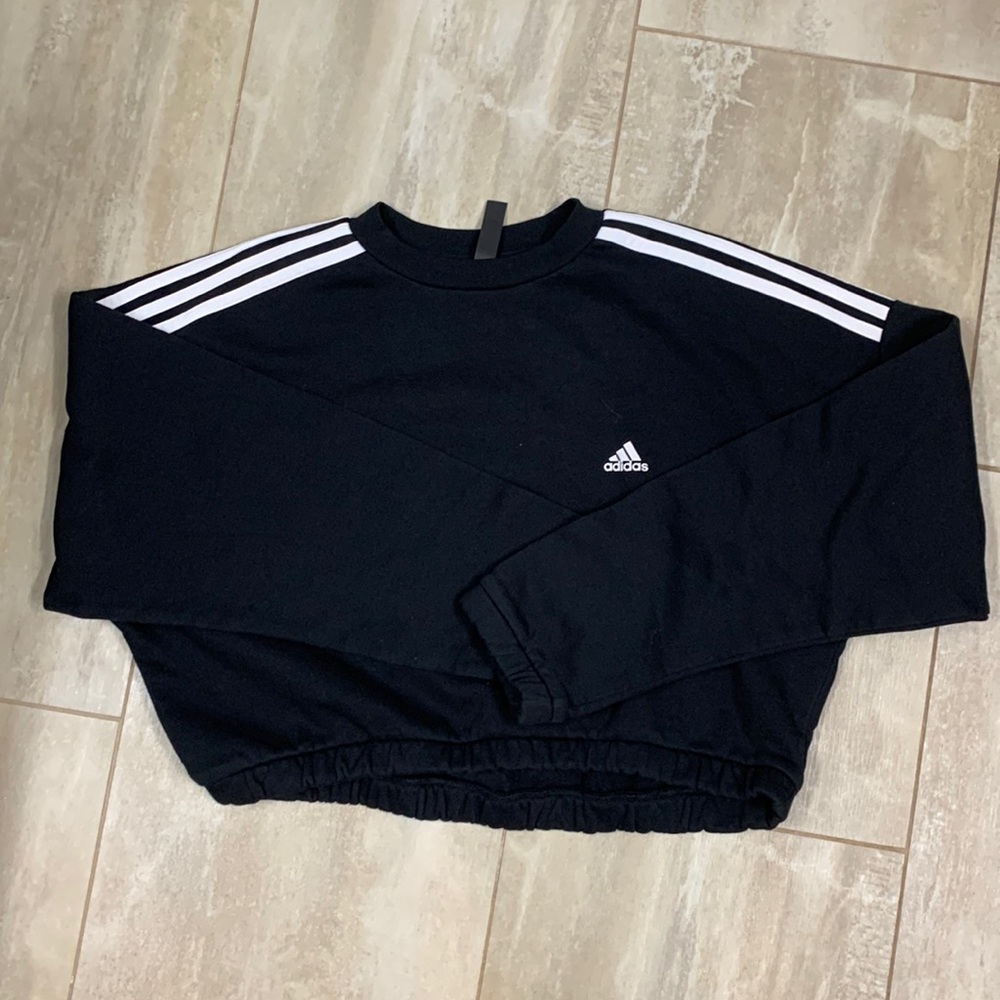 Womens adidas crop crew neck L; never worn